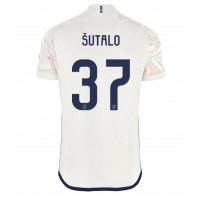 Camiseta Ajax Josip Sutalo #37 Segunda Equipación Replica 2023-24 mangas cortas